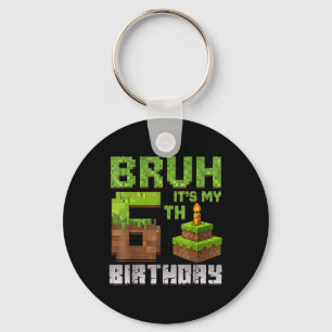 Porte-clés Garçon drôle d'anniversaire gamin bruh c'est mon 6