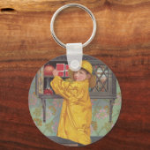 Porte-clés Garçon en imperméable (Recto)