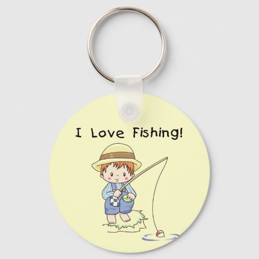 Porte-clés Garçon I Love Fishing Tshirts et cadeaux (Recto)