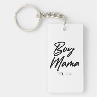 Porte-clés Garçon Mama Custom Est. Année Mini maman maman mam