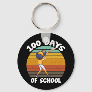 Porte-clés Garçons 100 jours d'école 100e jour Baseball