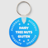 Porte-clés Garçons Cool Blue Emergency Contact Alimentation A (Recto)