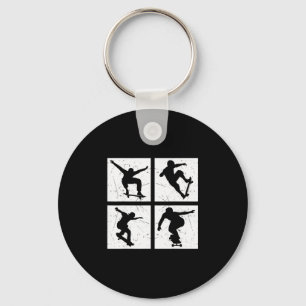 Porte-clés Garçons de planche à roulettes Skateurs Enfants Sk