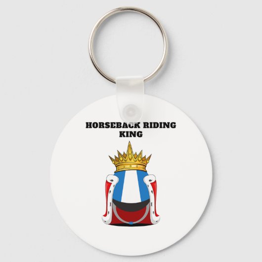 Porte-clés Garçons Équitation King Mens Équitation (Recto)