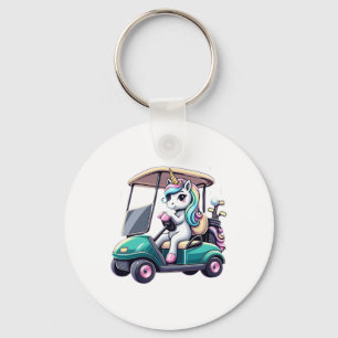 Porte-clés Garçons Filles Femmes Enfants Tee de chariot de go