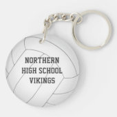 Porte-clés garçons filles volleyball joueur équipe nom duffle (Dos)