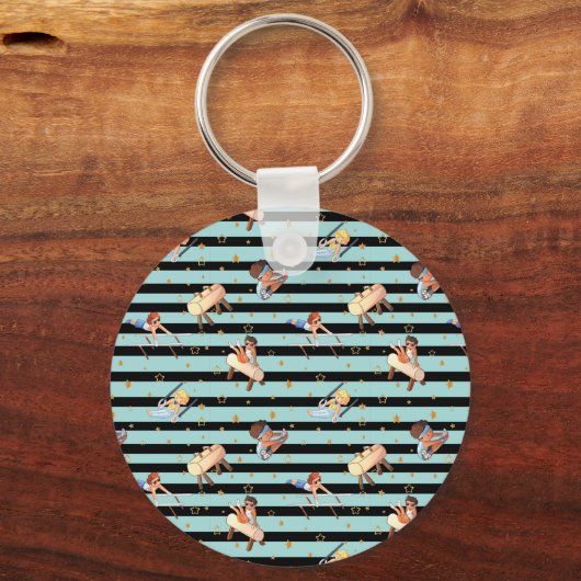 Porte-clés Garçons Gymnastique Anneaux Parallel Bars Pommel H (Recto)