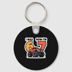 Porte-clés Garçons j'avais 6 ans maintenant j'ai 7 ans camion
