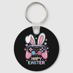 Porte-clés Garçons Joyeux Jour de Pâques Jeu Vidéo Oeuf Bunny