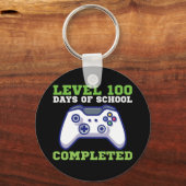 Porte-clés Garçons Niveau 100 Jours D'École Terminé (Recto)