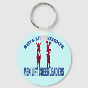 PORTE-CLÉS GARÇONS POIDS LIFT HOMMES CHEERLEADERS LIFT