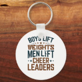 Porte-clés Garçons Poids Lift Hommes Lever Cheerleaders Cheer (Recto)