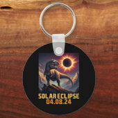 Porte-clés Garçons T Rex Dinosaur Astronaut Total Éclipse Sol (Recto)