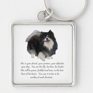Porte-clés Garde de Pomeranian Femelle