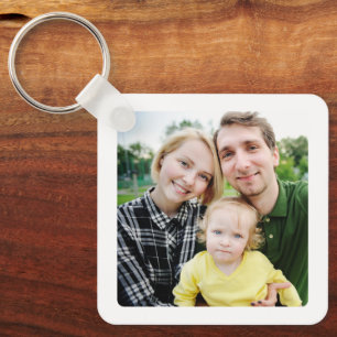 Porte-clés Garde-mémoire familial personnalisé double face av