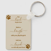 Porte-clés Garde-mémoire pour animaux (Verso)