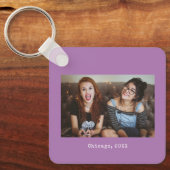 Porte-clés Garde photo minimaliste simple Lavender (Recto)