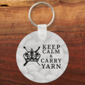 Porte-clés Garder Calme Carry Fil Artisanat (Recto)