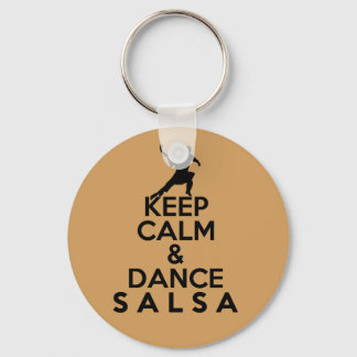 Porte-clés GARDER CALME ET DANSE cadeau SALSA