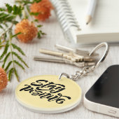 Porte-clés Garder le jaune positif (Devant droit)