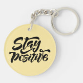 Porte-clés Garder le jaune positif (Dos)