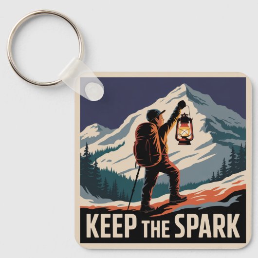 Porte-clés Garder l'étincelle (Recto)