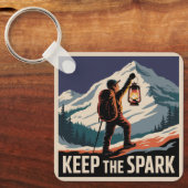 Porte-clés Garder l'étincelle (Recto)