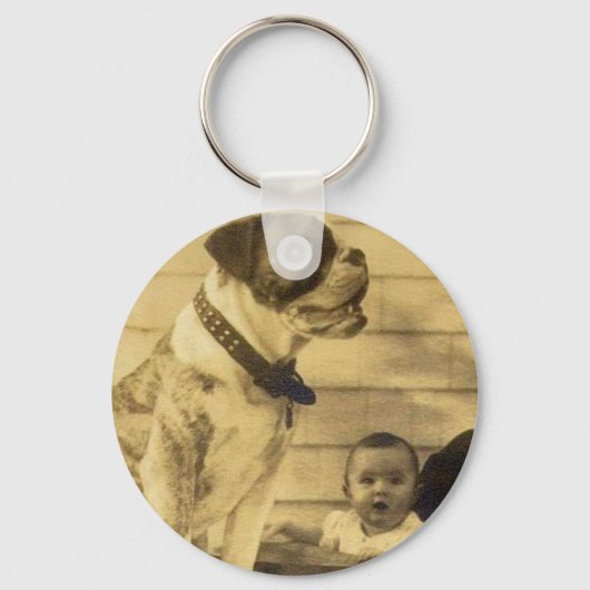 Porte-clés Gardes pitbull des années 1920 (Recto)