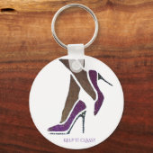 PORTE-CLÉS GARDEZ CLASSE - VIOLET (Recto)
