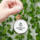 Porte-clés Gardez le calme en écoutant TURBO (Main)