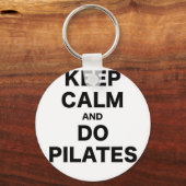 Porte-clés Gardez le calme et faites des Pilates (Recto)