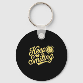 Porte-clés Gardez le sourire Motivationnel Hommes Inspiration