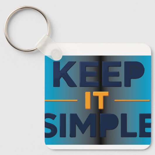Porte-clés Gardez les Choses Simples (Recto)
