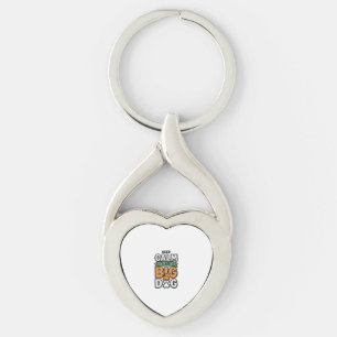 Porte-clés Gardez votre calme Grand Chien Design Vectoriel Vi