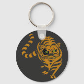 Porte-clés Gardez Votre Chat Intérieur Heureux (Recto)