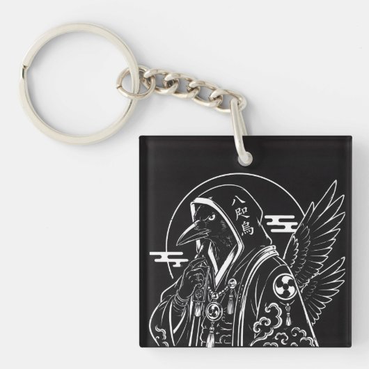 Porte-clés Gardien Corbeau (Devant)