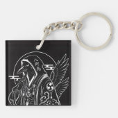 Porte-clés Gardien Corbeau (Dos)
