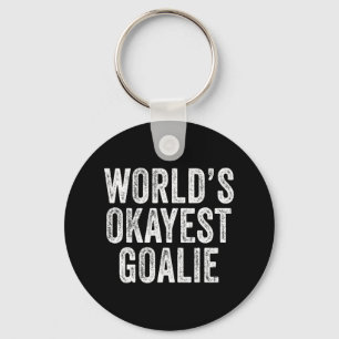 Porte-clés Gardien de but correct du monde Football Lacrosse