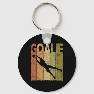 Porte-clés Gardien de but de football vintage Gardien de but