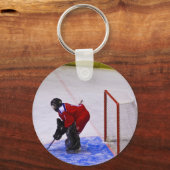 Porte-clés gardien de but de hockey (Recto)