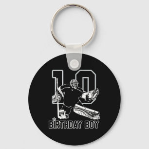 Porte-clés Gardien de but de hockey sur glace n° 10 Joyeux 10