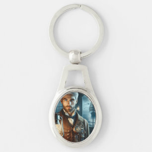 Porte-clés Gardien de phare victorien Vintage Steampunk