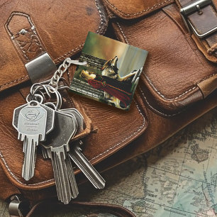 Porte-clés Gardienne Loup Sorcière Mystique Portail de Pierre