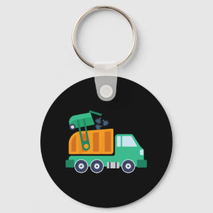 Porte-clés Garge Camion Recyclage des déchets Collecteur Eart