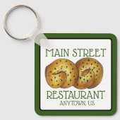 Porte-clés Garlic Knots Pain Roll Italien Restaurant (Recto)