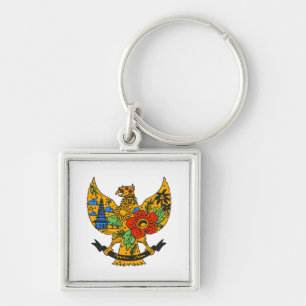 Porte-clés Garuda Pancasila indonésien vintage