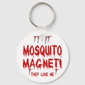Porte-clés Gaspillage de sang moustique magnétique Ils m'aime (Recto)