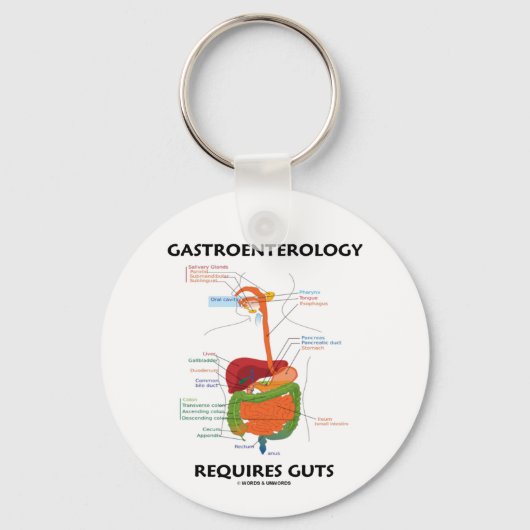 Porte-clés Gastroentérologie Nécessite Des Guts (Système Dige (Recto)