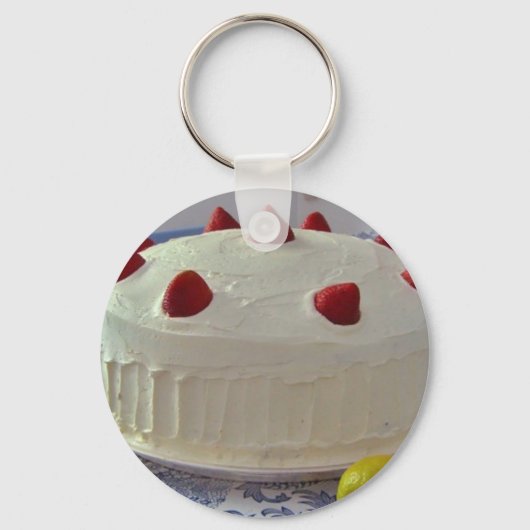Porte-clés Gâteau de fraise (Recto)