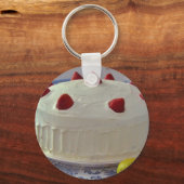 Porte-clés Gâteau de fraise (Recto)